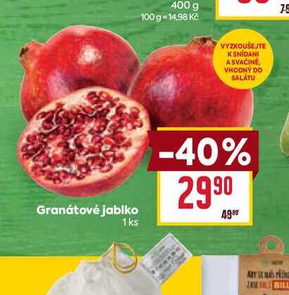 Granátové jablko 1ks 400 g 
