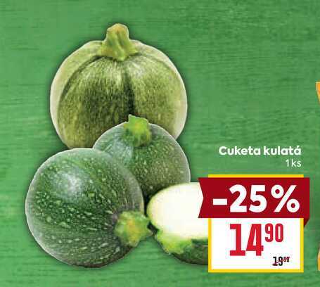 Cuketa kulatá 1ks 