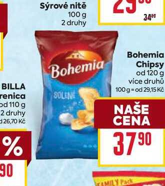 Bohemia Chipsy od 120 g 