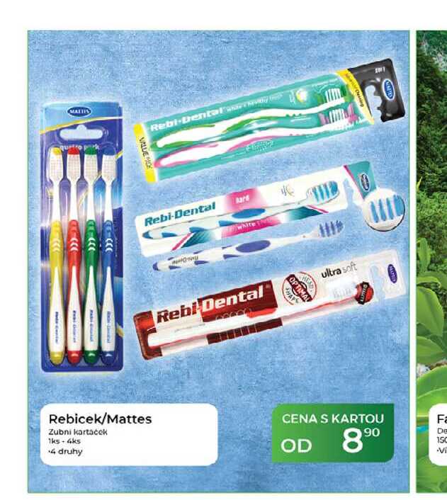 Rebicek/Mattes Zubní kartáček 1ks-4ks  