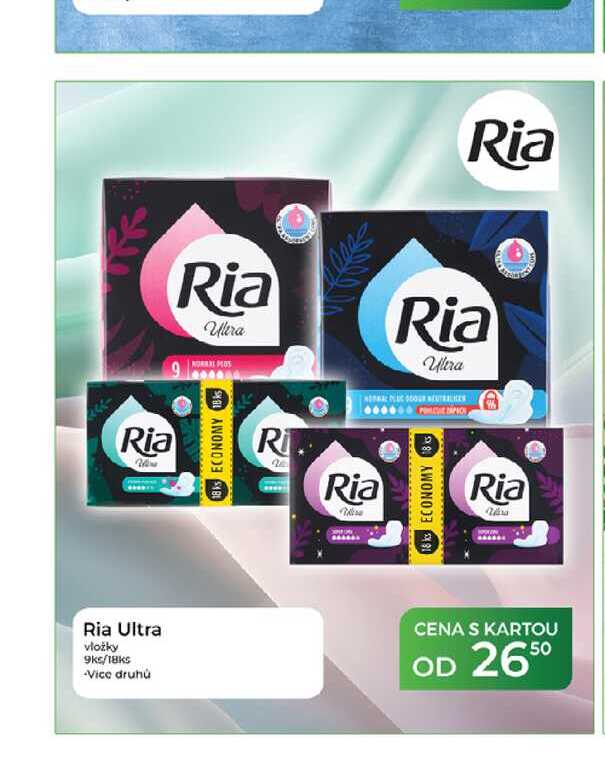 Ria Ultra vložky 9ks/18ks 