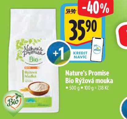 Nature's Promise Bio Rýžová mouka, 500 g 