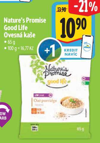 Nature's Promise Good Life Ovesná kaše, 65 g