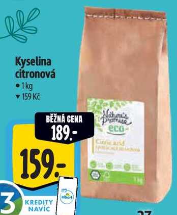 Kyselina citronová, 1 kg Albert