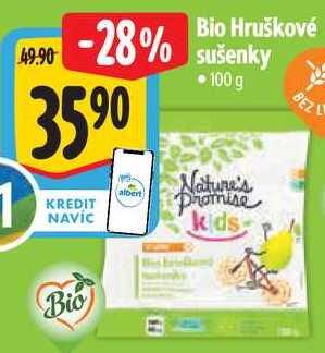 Bio Hruškové sušenky, 100 g