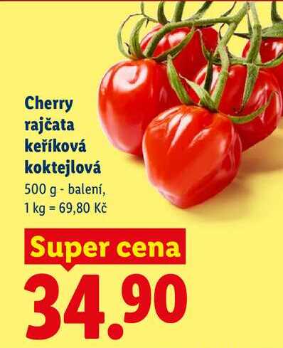 Cherry rajčata keříková koktejlová, 500 g 