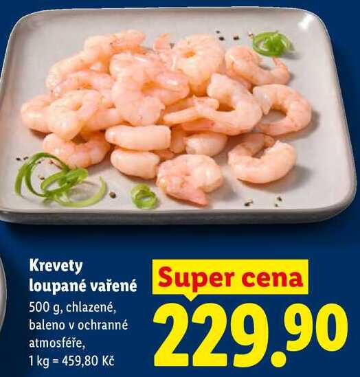 Krevety loupané vařené, 500 g