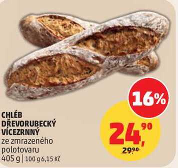 CHLÉB DŘEVORUBECKÝ VÍCEZRNNÝ, 405 g