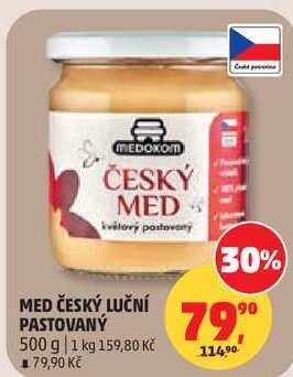 MED ČESKÝ LUČNÍ PASTOVANÝ, 500 g 
