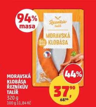 MORAVSKÁ KLOBÁSA ŘEZNÍKŮV TALÍŘ, 320 g 