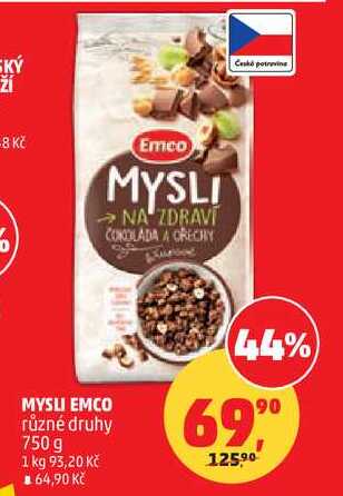 MYSLI EMCO různé druhy, 750 g