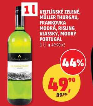 VELTLÍNSKÉ ZELENÉ, 1 l