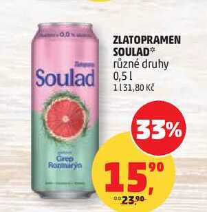 ZLATOPRAMEN SOULAD různé druhy, 0,5 l