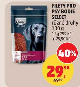 FILETY PRO PSY BODIE SELECT různé druhy, 100 g 