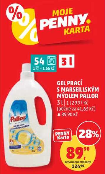 GEL PRACÍ S MARSEILLSKÝM MÝDLEM PALLOR, 3 l