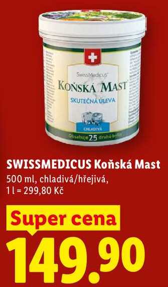 SWISSMEDICUS Koňská Mast, 500 ml 