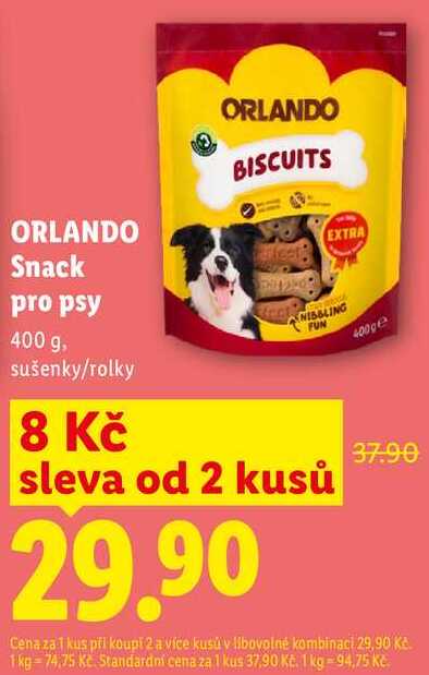 ORLANDO Snack pro psy, 400 g 