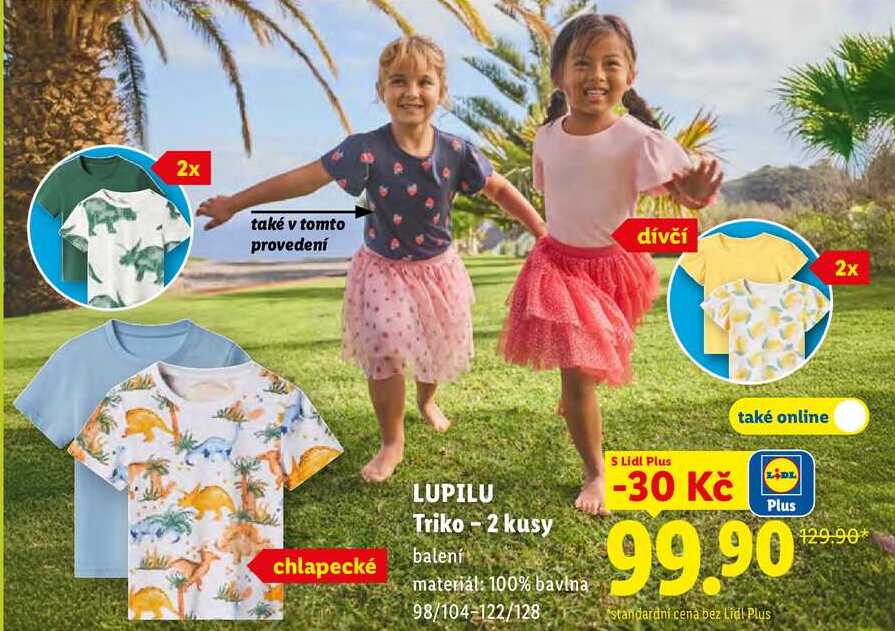 LUPILU Triko - 2 kusy