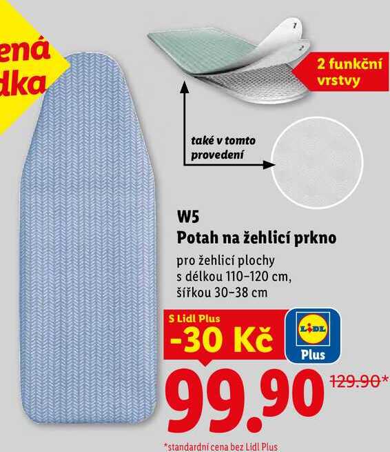 W5 Potah na žehlicí prkno  