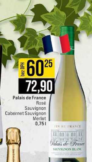 Palais de France Rosé Sauvignon Cabernet Sauvignon Merlot 0,75l