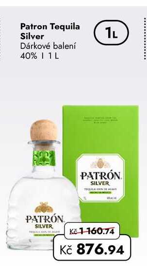 Patron Tequila Silver 1 L
