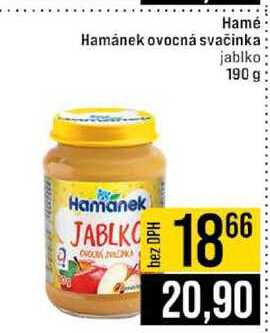 Hamé Hamánek ovocná svačinka jablko 190 g JIP