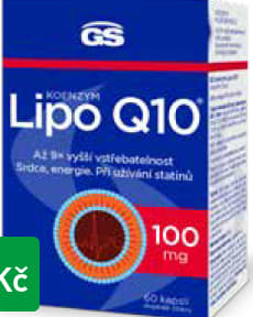 GS KOENZYM LIPO Q10 100 mg, 60 kapslí