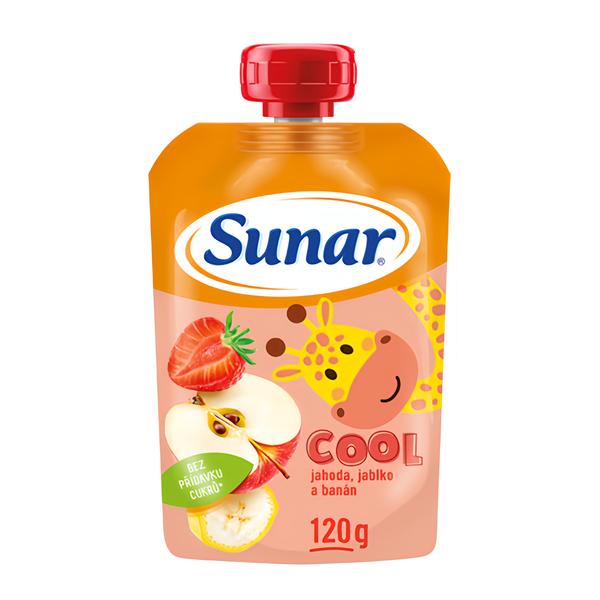 Sunar Cool ovocná kapsička jahoda, banán, jablko 12m+ Košík.cz