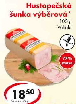 Hustopečská šunka výběrová, 100 g