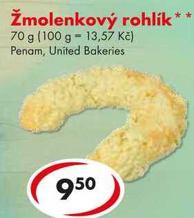 Žmolenkový rohlík, 70 g 