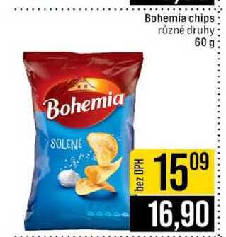 Bohemia chips různé druhy 60g