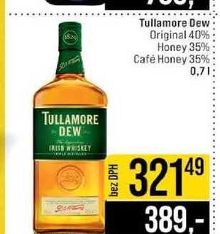 Tullamore Dew Original 40% Honey 35% Café Honey 35% 0,7l