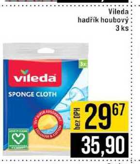Vileda hadřík houbový 3 ks