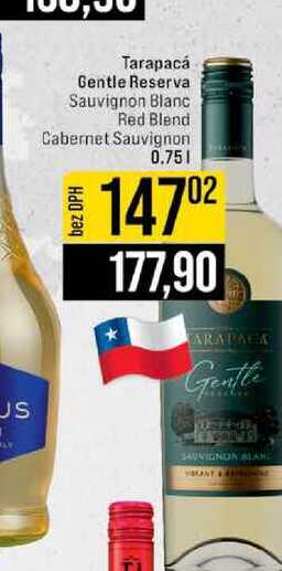 Tarapacá Gentle Reserva Sauvignon Blanc Red Blend Cabernet Sauvignon 0.75l