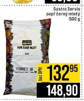 Gastro Servis pepř černý mletý 500 g