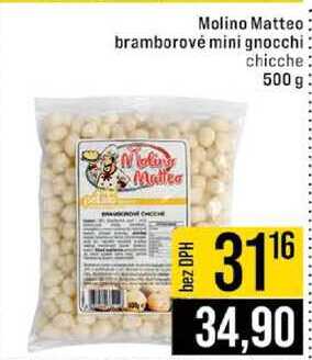 Molino Matteo bramborové mini gnocchi chicche 500 g 