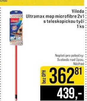 Vileda Ultramax mop microfibre 2v1 s teleskopickou tyčí 1ks JIP