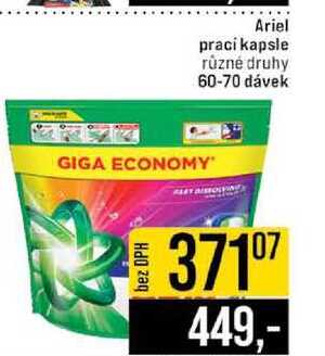 Ariel praci kapsle různé druhy 60-70 dávek