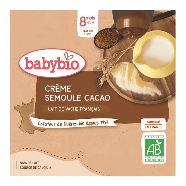 BabyBio BIO Krupice s kakaem 4x85g