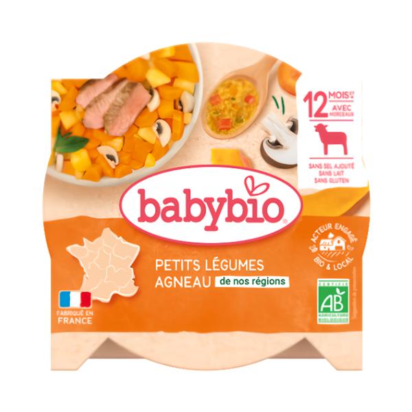 BabyBio BIO dušená zelenina s jehněčím masem