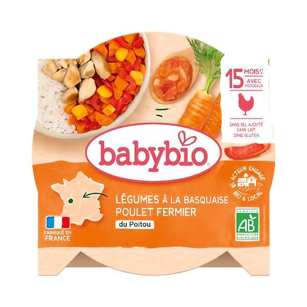 BabyBio BIO zelenina s baskickým kuřetem a rýží