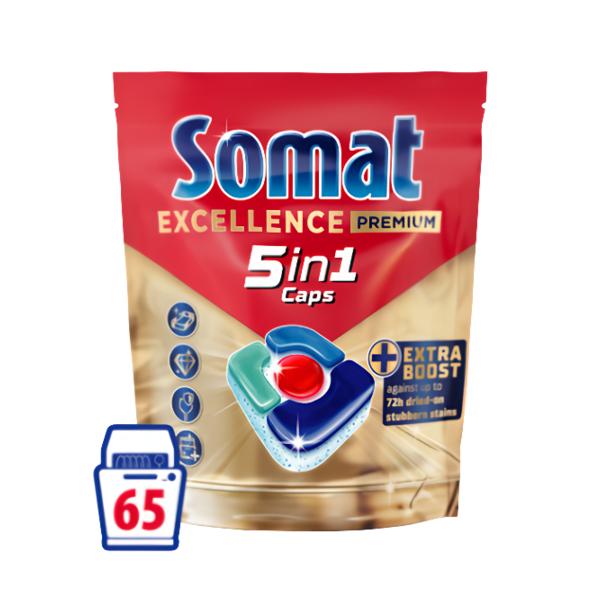 Somat Excellence 5v1 kapsle do myčky Košík.cz