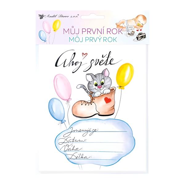Anděl Přerov Milníkové kartičky - Můj první rok, 18 ks, A5 Košík.cz