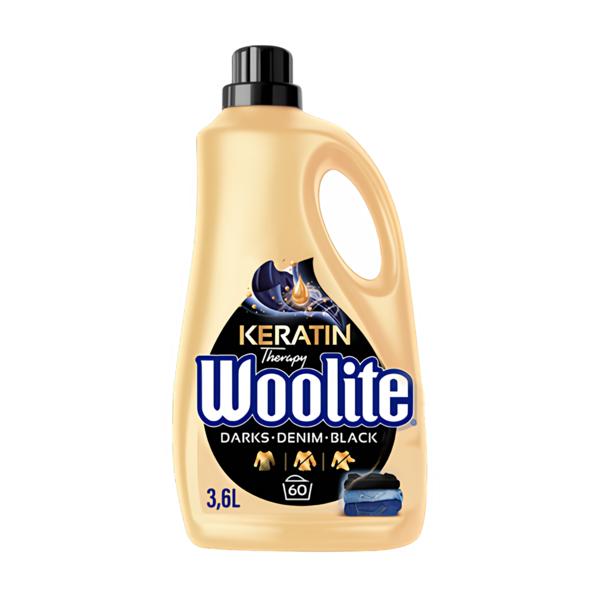 Woolite Keratin Therapy Dark, Black & Denim tekutý prací prostředek, 3,6L Košík.cz