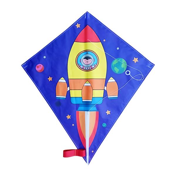 Teddies Létající drak s motivem kosmické rakety, nylon Košík.cz