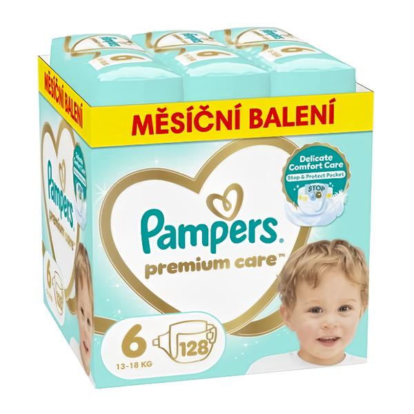 Pampers Premium Monthly velikost 6, 128ks Košík.cz