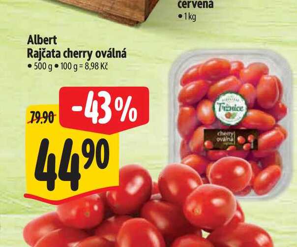 Albert Rajčata cherry oválná 500 g 