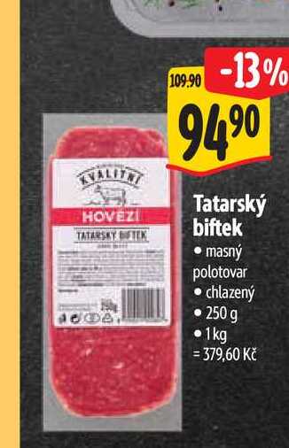  Tatarský biftek  250 g