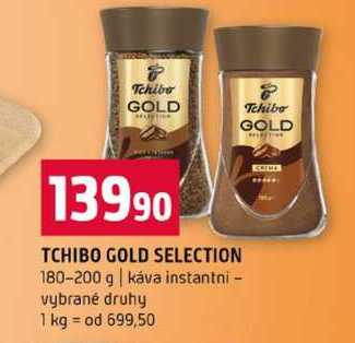 TCHIBO GOLD SELECTION 180-200 g káva instantni vybrané druhy