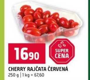 CHERRY RAJČATA ČERVENÁ 250 g